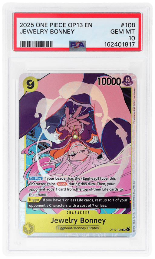 2025 One Piece Carrying On His Will Jewelry Bonney #OP13108 PSA 10