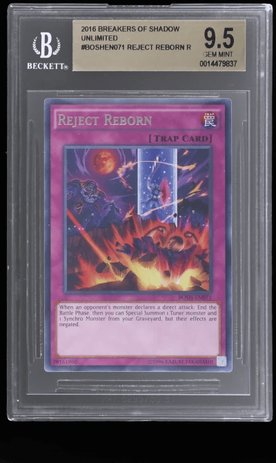 2016 Yu-Gi-Oh! Breakers of Shadow Reject Reborn #BOSHEN071 BGS 9.5