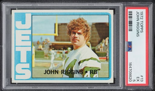 1972 Topps Football John Riggins ROOKIE #13 PSA 5 EX