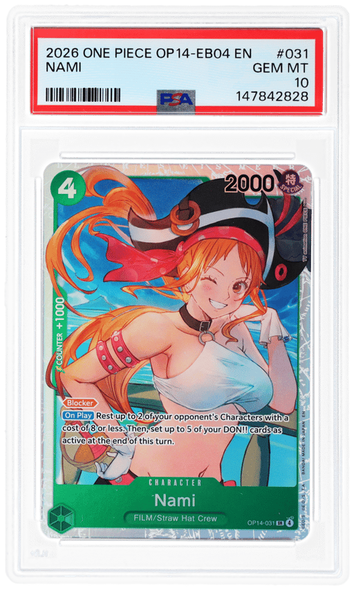 2026 One Piece the Azure Sea's Seven Nami #OP14031 PSA 10