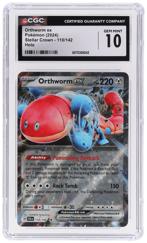 2024 Pokemon Stellar Crown Orthworm #110 CGC 10