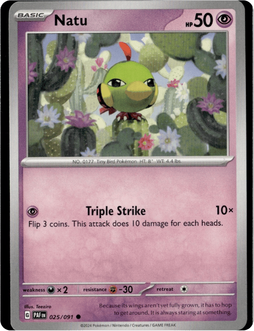 2024 Natu #25 Paldean Fates
