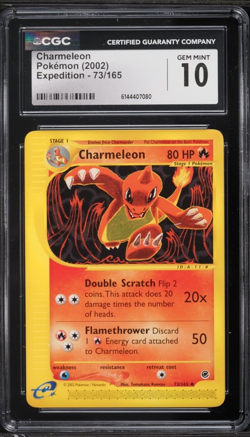 2002 Pokemon Expedition Charmeleon #73 CGC 10 GEM MINT