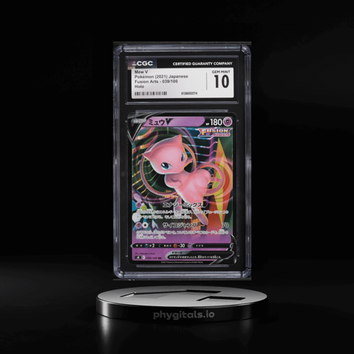 2021 Pokemon Japanese Sword & Shield Fusion Arts Alt Art Mew V #39 CGC 10 GEM MINT