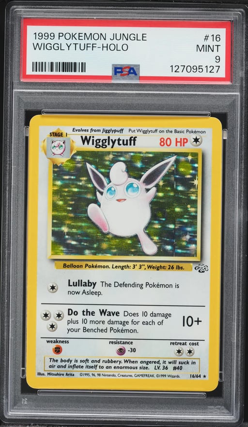 1999 Pokemon Jungle Holo Wigglytuff #16 PSA 9 MINT