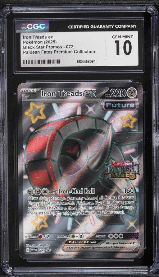 2025 Pokemon SV Black Star Promo Paldean Fates Premium Collection Iron Treads ex #73 CGC 10 GEM
