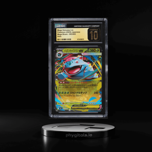 2025 Pokemon Japanese Mega Brave Holo Mega Venusaur EX #3 CGC 10 PRISTINE