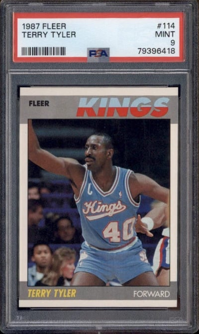 1987 Fleer #114 Terry Tyler PSA 