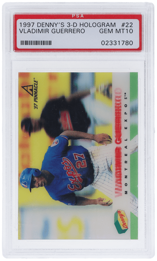 1997 Denny's 3d Holograms Vladimir Guerrero #22 PSA 10