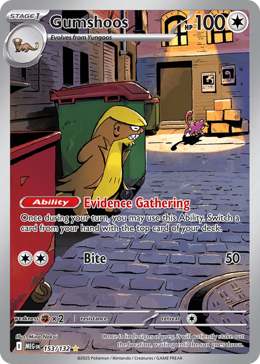 2025 Gumshoos #153 Mega Evolution