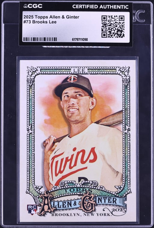 2025 Topps Allen & Ginter Brooks Lee ROOKIE #73 CGC AUTH