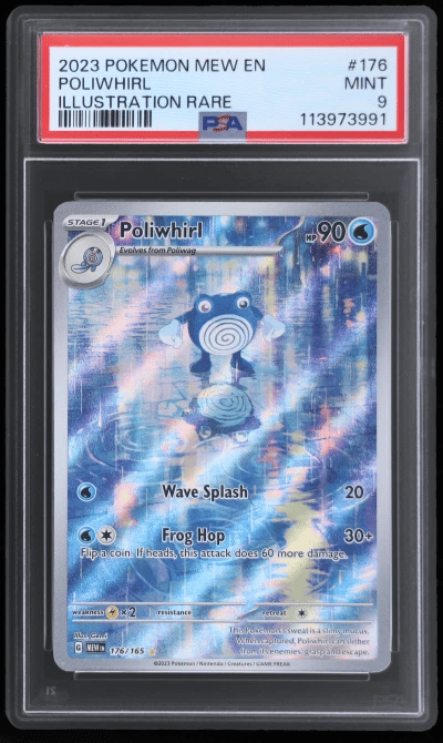 2023 Pokemon Scarlet and Violet 151 Illustration Rare Poliwhirl #176 PSA 9