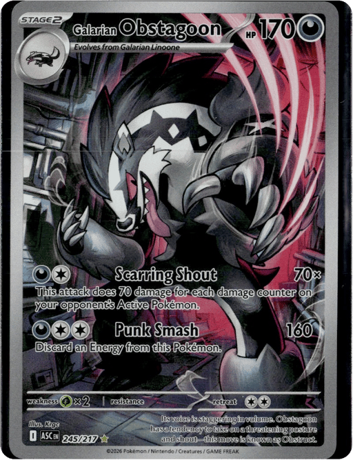 2026 Galarian Obstagoon #245 Ascended Heroes