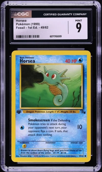 1999 Pokemon Fossil 1st Edition 