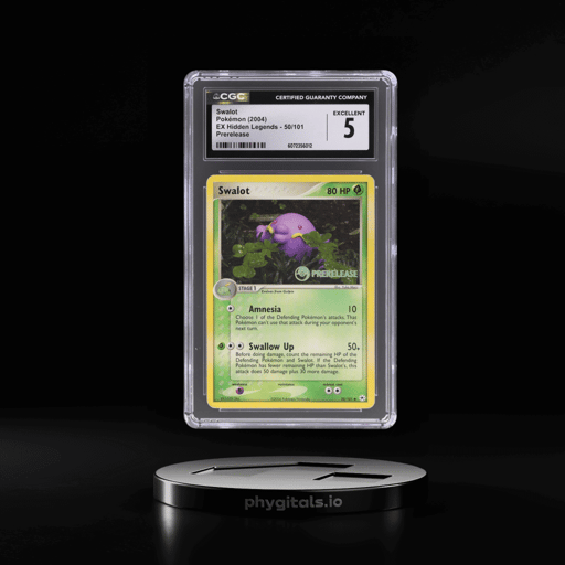 2004 Pokemon Ex Hidden Legends Prerelease Swalot #50 CGC 5