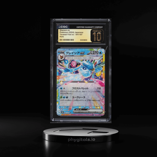 2024 Pokemon Japanese Scarlet & Violet Terastal Fest Ex Holo Glaceon Ex #41 CGC 10 PRISTINE