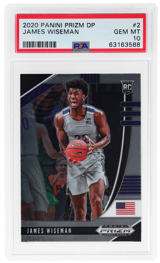2020 Panini Prizm Draft Picks James Wiseman #2 PSA 10