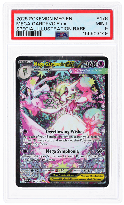 2025 Pokemon Mega Evolution Special Illustration Rare Mega Gardevoir Ex #178 PSA 9