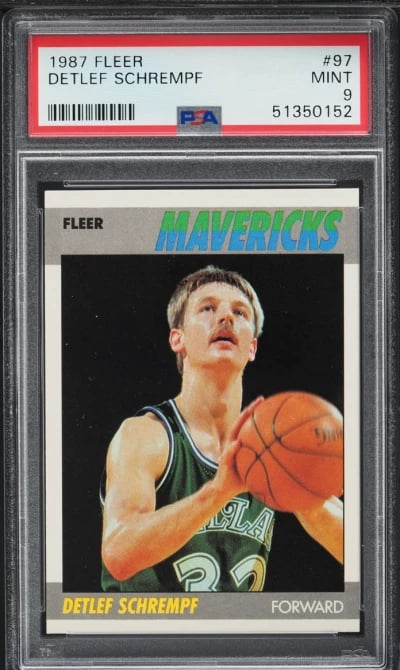 1987 Fleer Basketball Detlef Sch