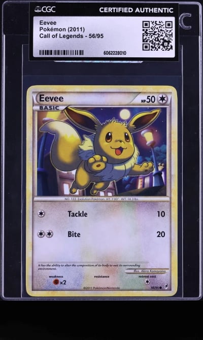 2011 Pokemon Call Of Legends Eevee #56 CGC AUTH