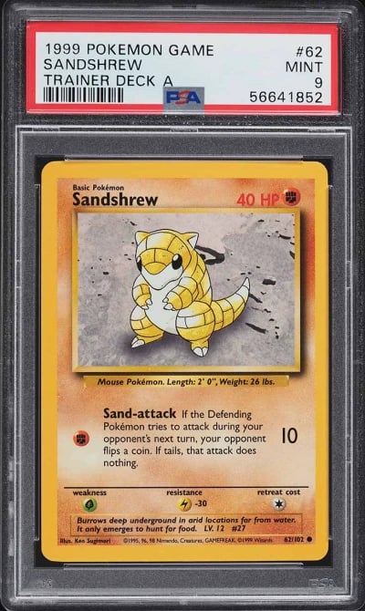 1999 Pokemon Base Set Trainer De