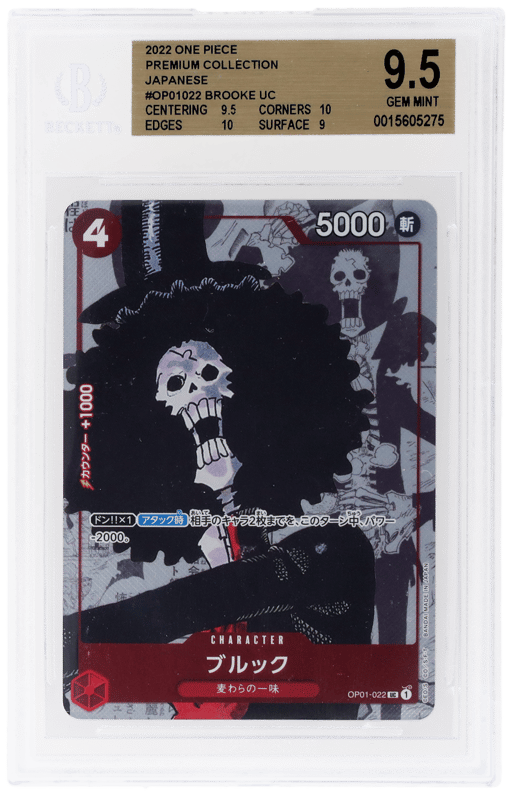 2022 One Piece Card Game Premium Card Collection Japanese Brook #OP01022 BGS 9.5