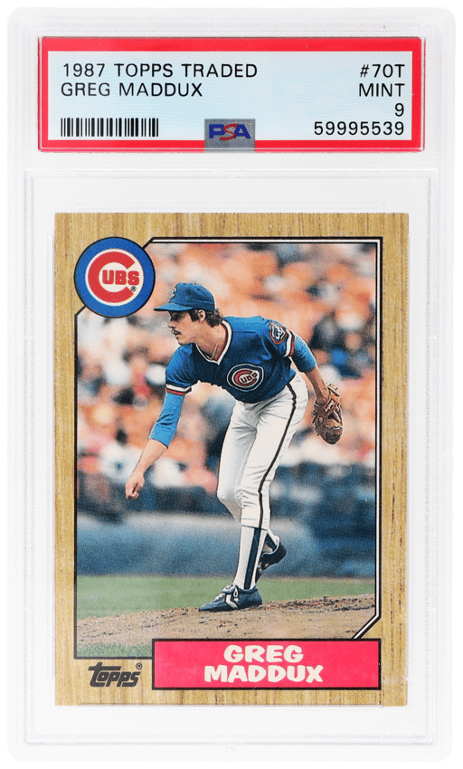 1987 Topps Traded Greg Maddux #70T PSA 9
