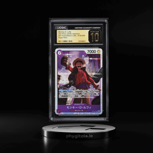 2025 One Piece Japanese Starter Deck Purple Black SR Monkey D. Luffy #ST26-005 CGC 10 PRISTINE