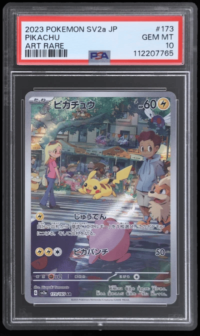 2023 Pokemon Scarlet and Violet Strength Expansion Pack 151 Japanese Art Rare Pikachu #173 PSA 10
