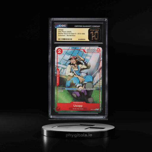 2025 One Piece Starter Deck EX Gear 5 Borderless Alt Art Usopp #ST21-002 CGC 10 PRISTINE