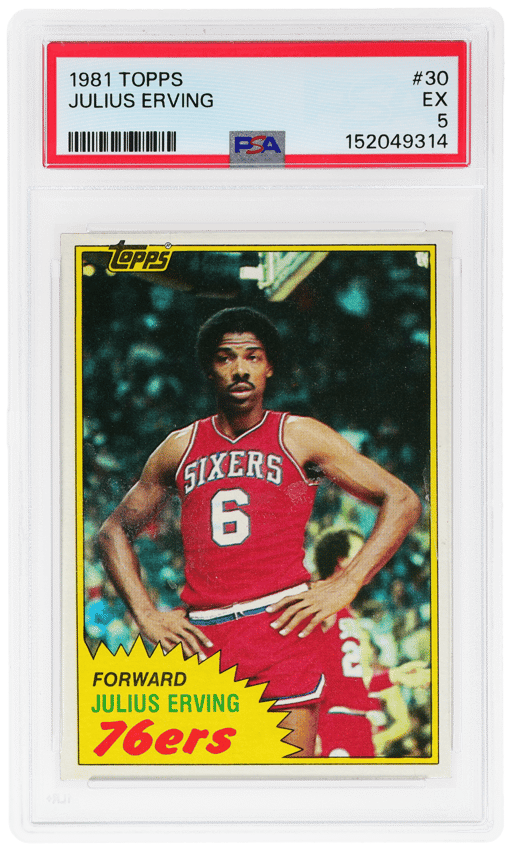 1981 Topps Julius Erving #30 PSA 5