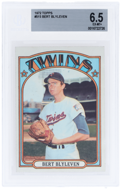 1972 Topps Bert Blyleven #515 BVG 6.5