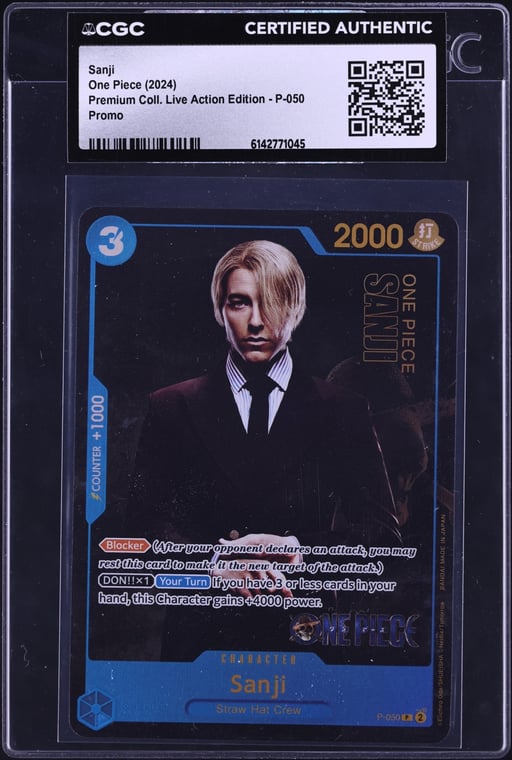 2024 One Piece Promo Premium Collection Live Action Edition Sanji #P-050 CGC AUTH