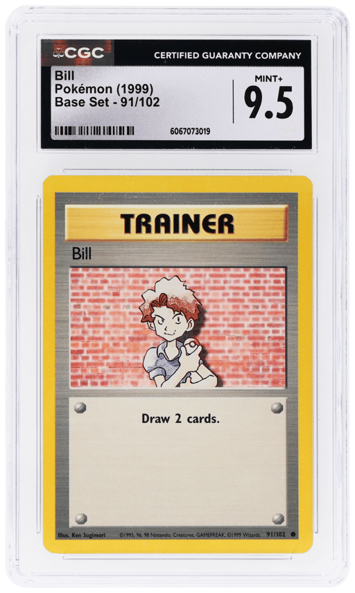 1999 Pokemon Base Set Bill #91 CGC 9.5