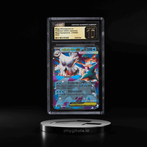 2025 Pokemon Japanese Mega Symphonia Holo Mega Abomasnow Ex #18 CGC 10 PRISTINE