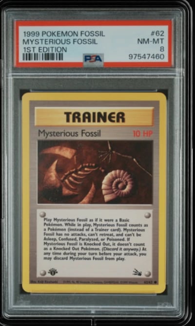 1999 POKEMON FOSSIL 1ST ED #62 M