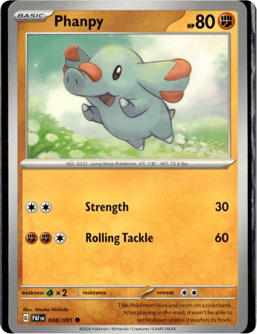 2024 Phanpy #48 Paldean Fates