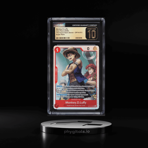 2026 One Piece The Azure Sea's Seven SR Monkey D.Luffy #OP14-013 CGC 10 PRISTINE