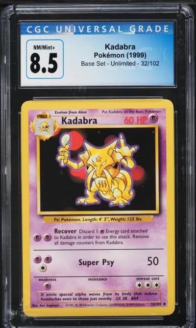 1999 Pokemon Base Set Kadabra #3