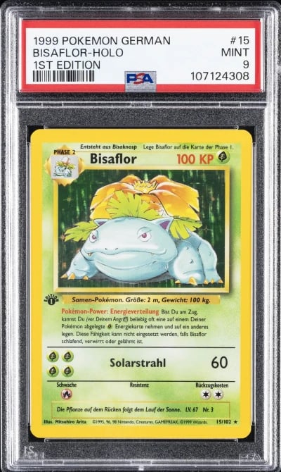 1999 POKEMON GERMAN 1ST ED #15 B