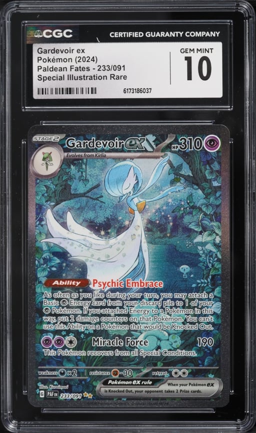 2024 Pokemon Scarlet & Violet Paldean Fates SIR Gardevoir ex #233 CGC 10 GEM MINT