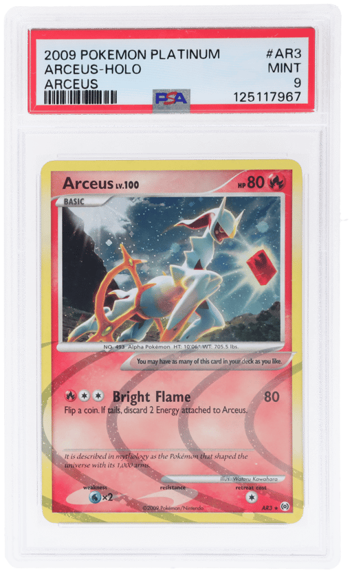 2009 Pokemon Platinum Arceus Holo Arceus #AR3 PSA 9