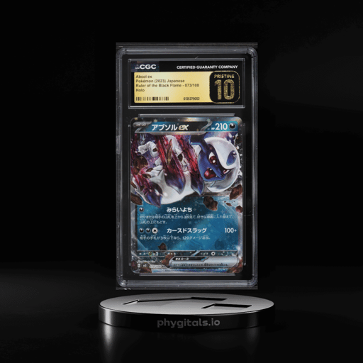 2023 Pokemon Japanese Scarlet & Violet Ruler Of The Black Flame Absol ex #73 CGC 10 PRISTINE
