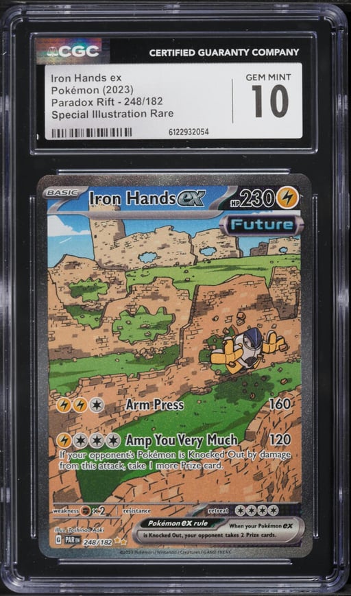 2023 Pokemon Scarlet & Violet Paradox Rift SIR Iron Hands #248 CGC 10 GEM MINT