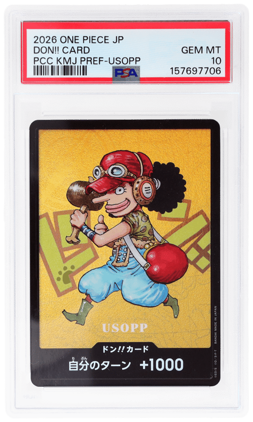 2026 One Piece Japanese Usopp Premium Card Collection Kumamoto Prefecture Special Don Card PSA 10