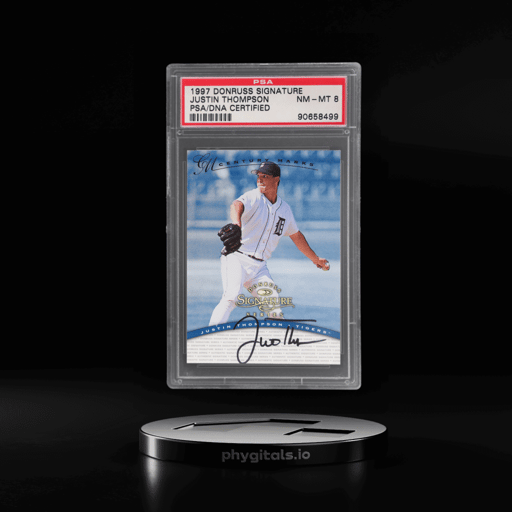 1997 Donruss Signature Century Marks Justin Thompson 27/100 PSA/DNA Auth