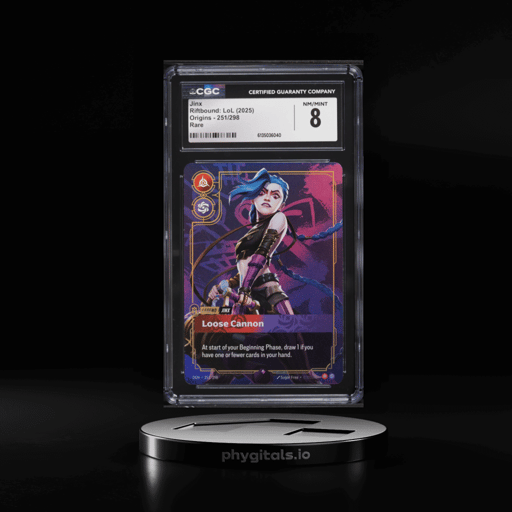 2025 Riftbound League Of Legends LoL Origins Jinx #251 CGC 8 NM-MT