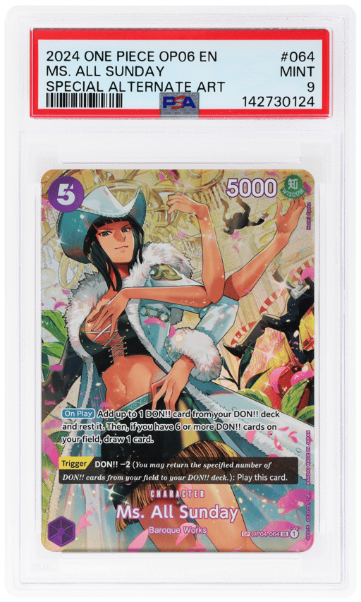 2024 One Piece Wings of the Captain Special Alternate Art Ms. All Sunday #OP04-064 PSA 9