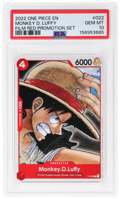 2022 One Piece Promo Film Red Promotion Set Monkey D. Luffy #P-022 PSA 10