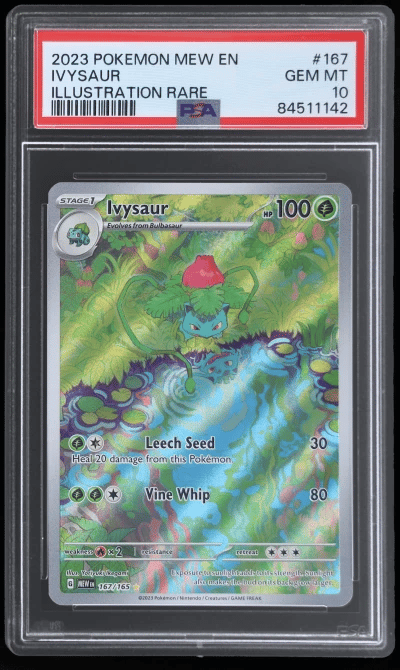 2023 Pokemon Scarlet and Violet 151 Illustration Rare Ivysaur #167 PSA 10